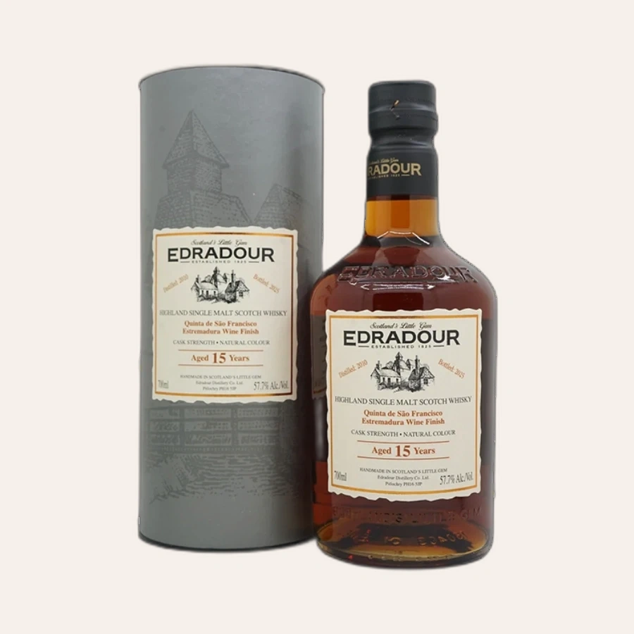 Rượu Whisky Edradour 15 Year Old Quinta de Sao Francisco Estremadura Wine Finish 2010