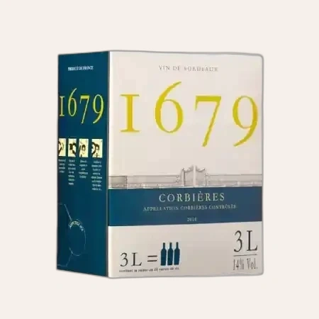 Rượu Vang Bịch Pháp 1679 Corbieres 3L