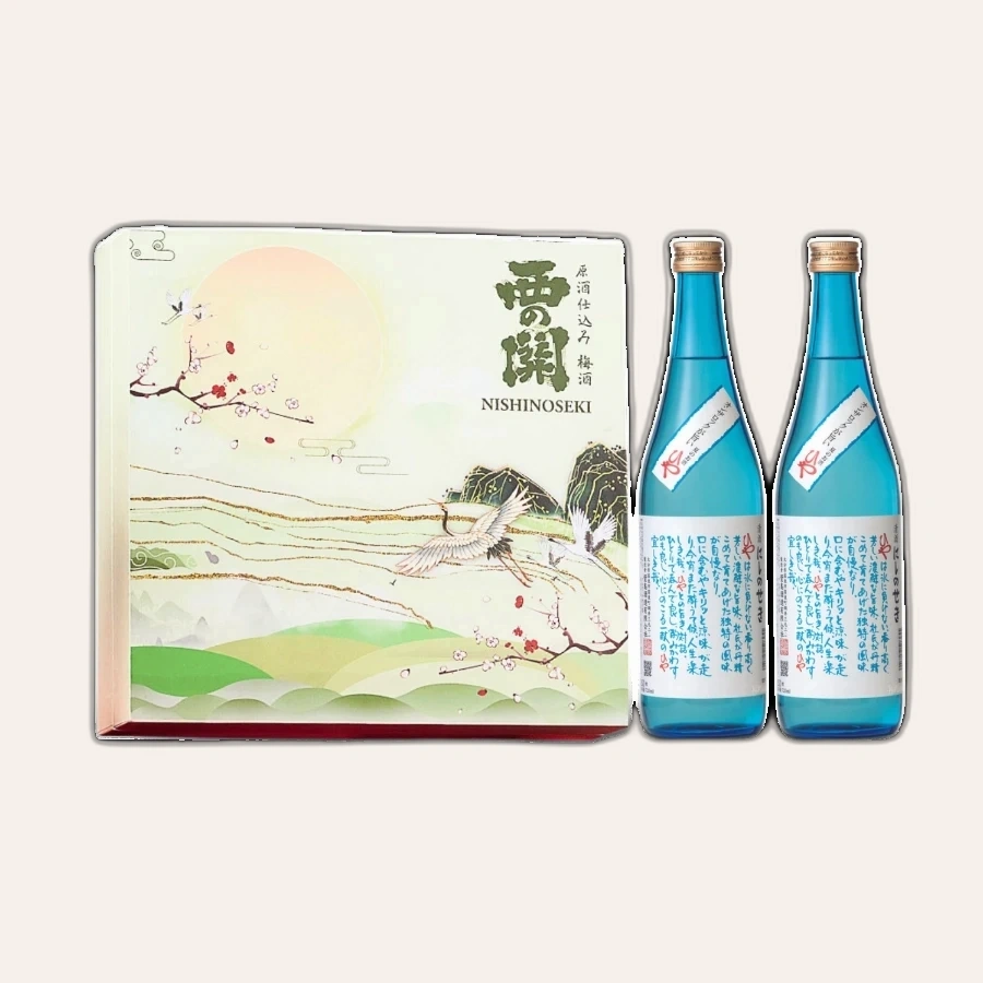 Set Quà Tết Rượu Sake Nhật Bản Sake Nishinoseki Hiya 720ml