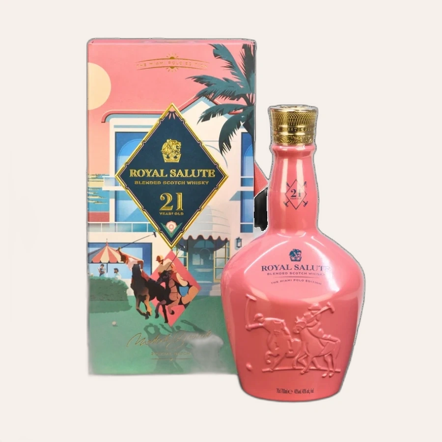 Rượu Whisky Royal Salute 21 Year Old Miami Polo Edition