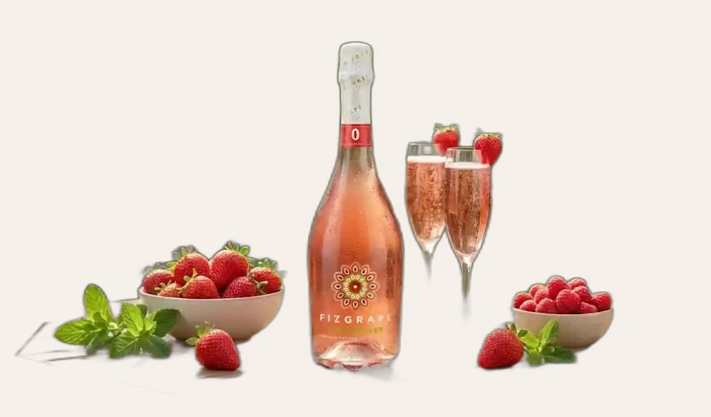 Rượu Sparkling Ý Fizgrape Strawberry Sparkling Alcohol Free