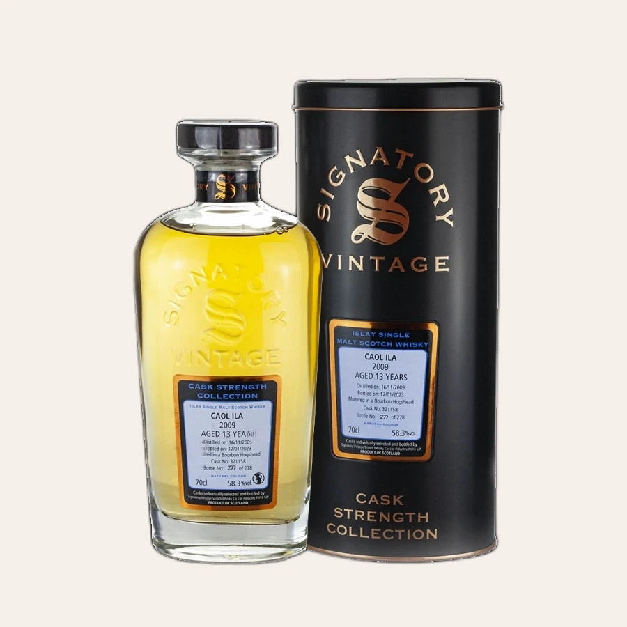 Rượu Whisky Caol Ila 13 Year Old Cask Strength Collection Signatory Vintage 2009
