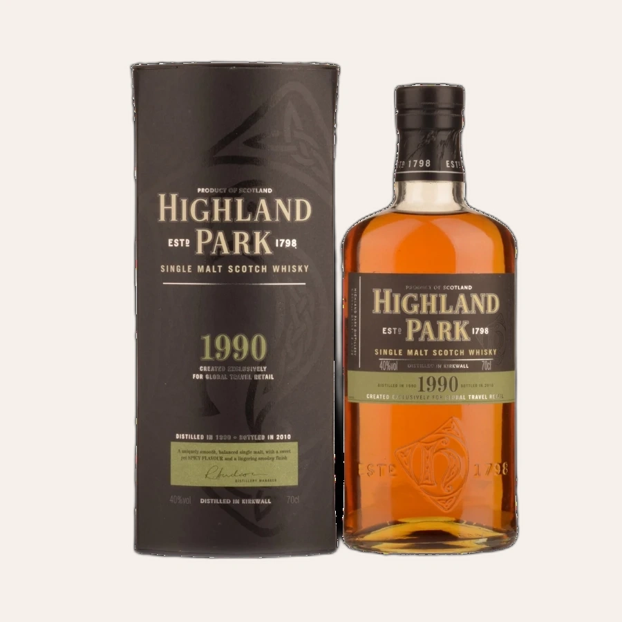 Rượu Whisky Highland Park 20 Year Old Vintage 1990