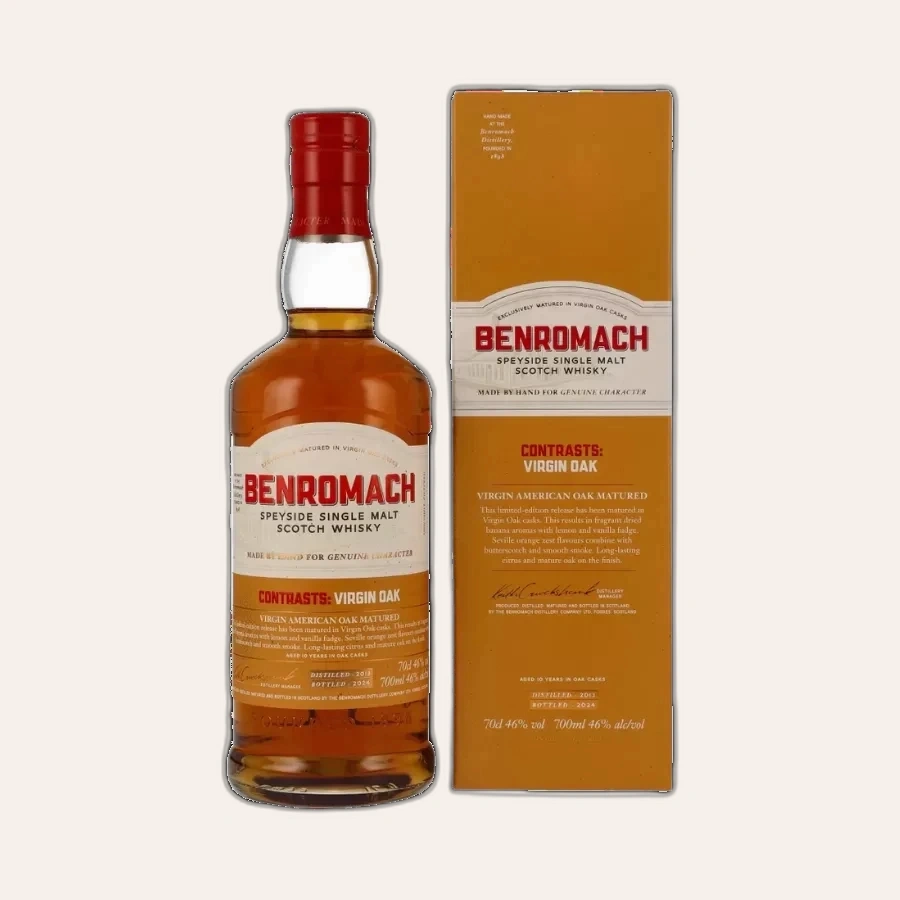 Rượu Whisky Benromach 10 Year Old Virgin Oak