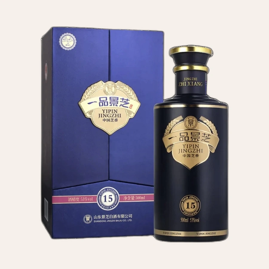 Rượu Cảnh Chi - Nhất Phẩm Chi Hương 15 Năm (53% / 500ml) / 一品景芝 芝香 15年 / Yipin Jingzhi Sesame Aroma 15 Year Old