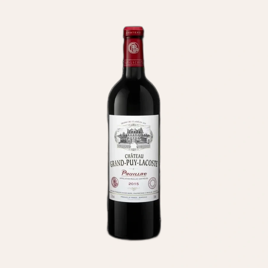 Rượu Vang Đỏ Pháp Chateau Grand Puy Lacoste 2015