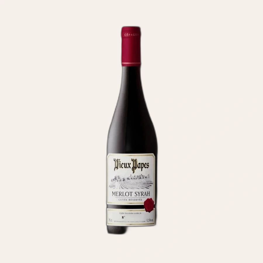 Rượu Vang Đỏ Pháp Vieux Papes Cuvee Reservee Merlot Syrah