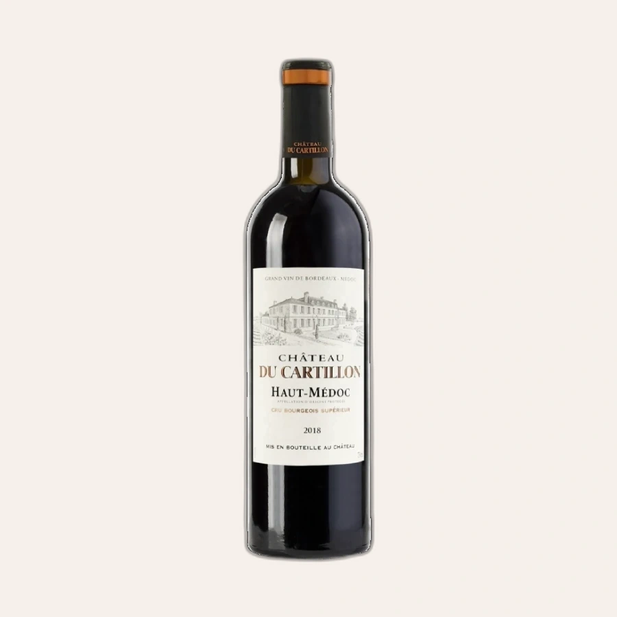 Rượu Vang Đỏ Pháp Chateau Du Cartillon 2018 Cru Bourgeois