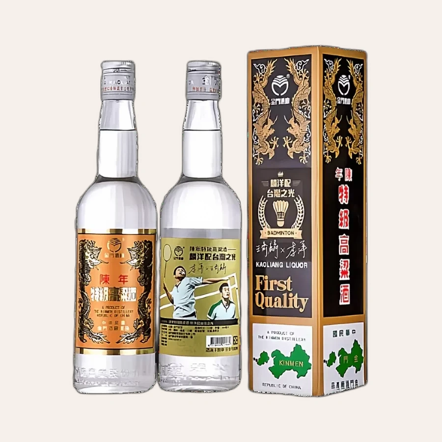 Rượu Cao Lương Kim Môn Bản Kỷ Niệm/ Kinmen Kaoliang Liquor First Quality Limited Edition/ 金門高粱 陳年特級 麟洋配 台灣之光