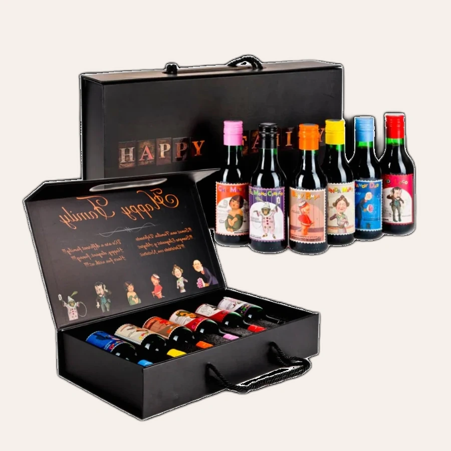 Rượu Vang Đỏ Tây Ban Nha Bộ Sưu Tập Happy Family 6 Chai