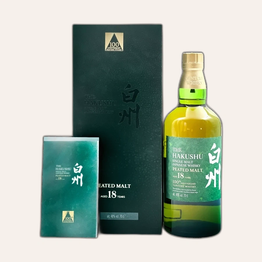 Rượu Whisky Nhật Hakushu 18 Year Old Peated Malt 100th Anniversary Limited Edition