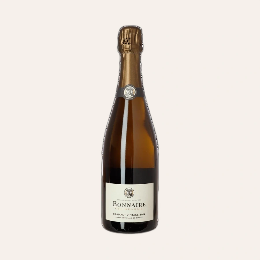 Rượu Champagne Pháp Bonnaire Cramant Vintage Grand Cru Blanc de Blancs