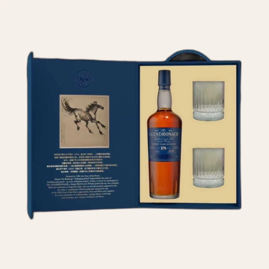 Rượu Whisky GlenDronach 18 Year Old Hộp Quà Tết 2026