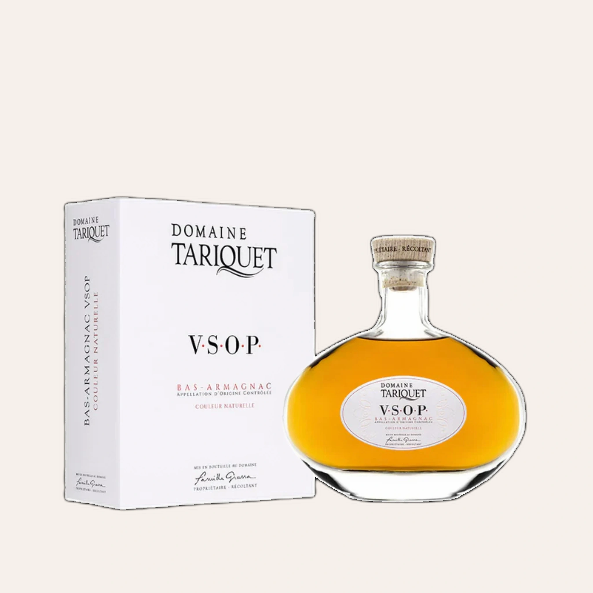 Rượu Brandy Pháp Domaine Tariquet VSOP Classique Bas-Armagnac in Carafe