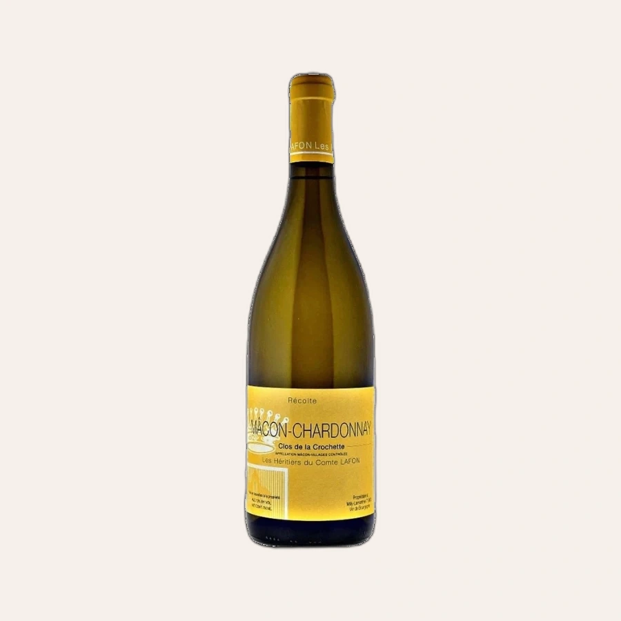 Rượu Vang Trắng Pháp Les Heritiers du Comte Lafon Macon-Chardonnay Clos de la Crochette 2020