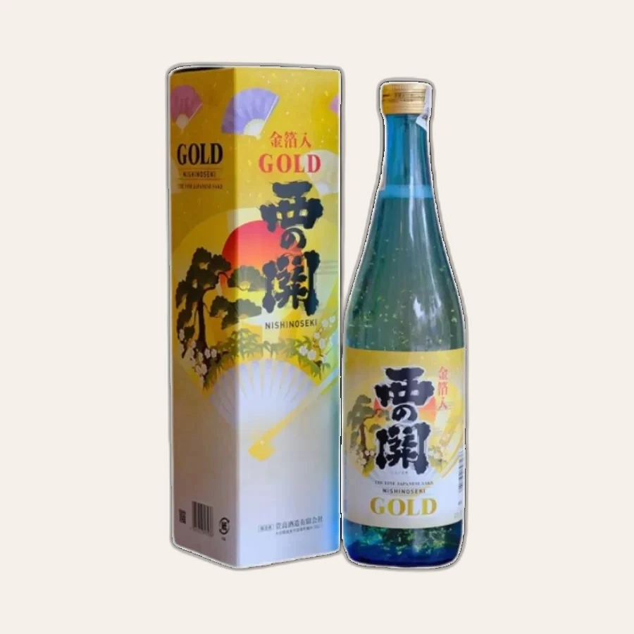 Rượu Sake Nishinoseki Gold Leaf 1800ml