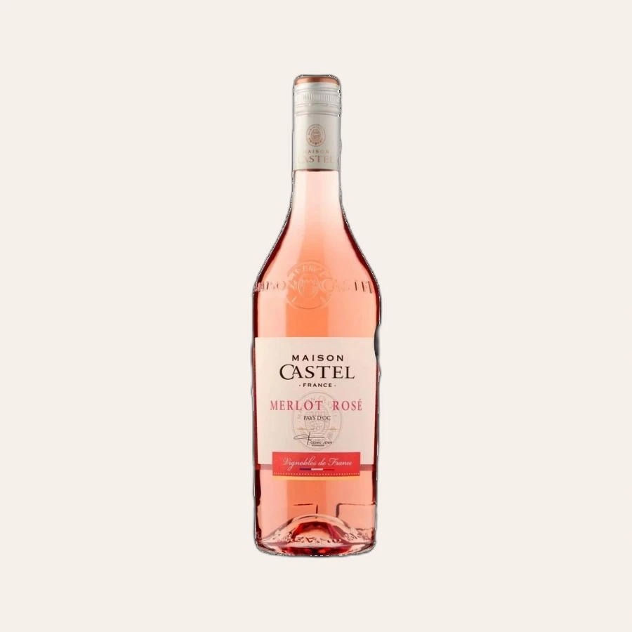 Rượu Vang Hồng Pháp Maison Castel  Merlot Rose IGP d'OC