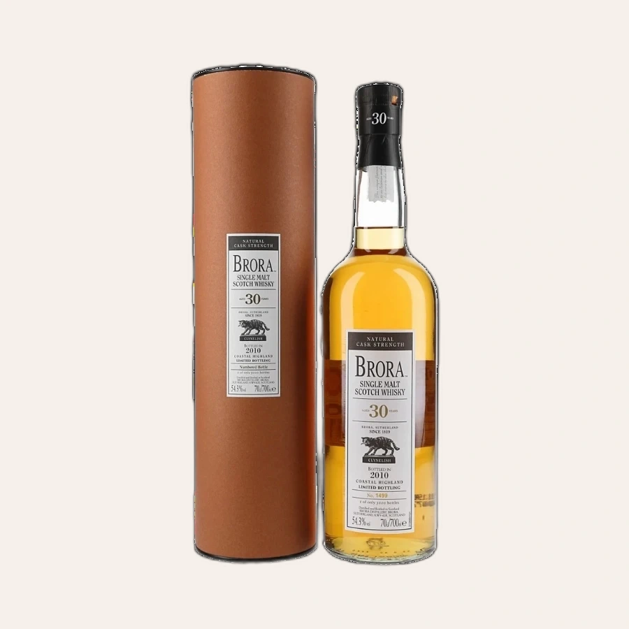 Rượu Whisky Brora 30 Year Old Natural Cask Strength 2010 Release