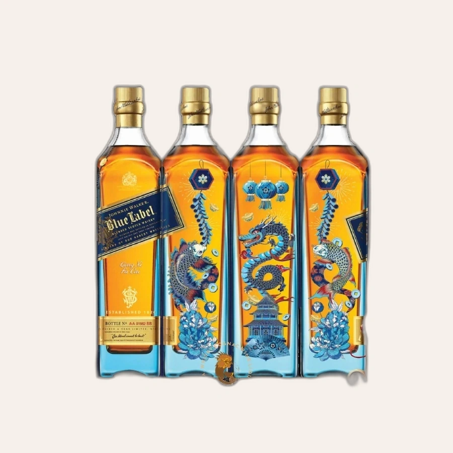 Rượu Whisky Johnnie Walker Blue Label Abundant Blessings In Blue