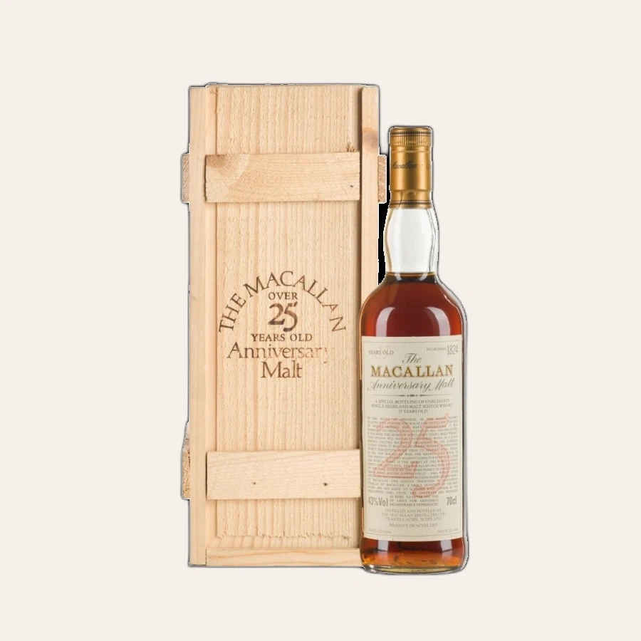 Rượu Whisky Macallan 25 Year Old Anniversary Malt 1975