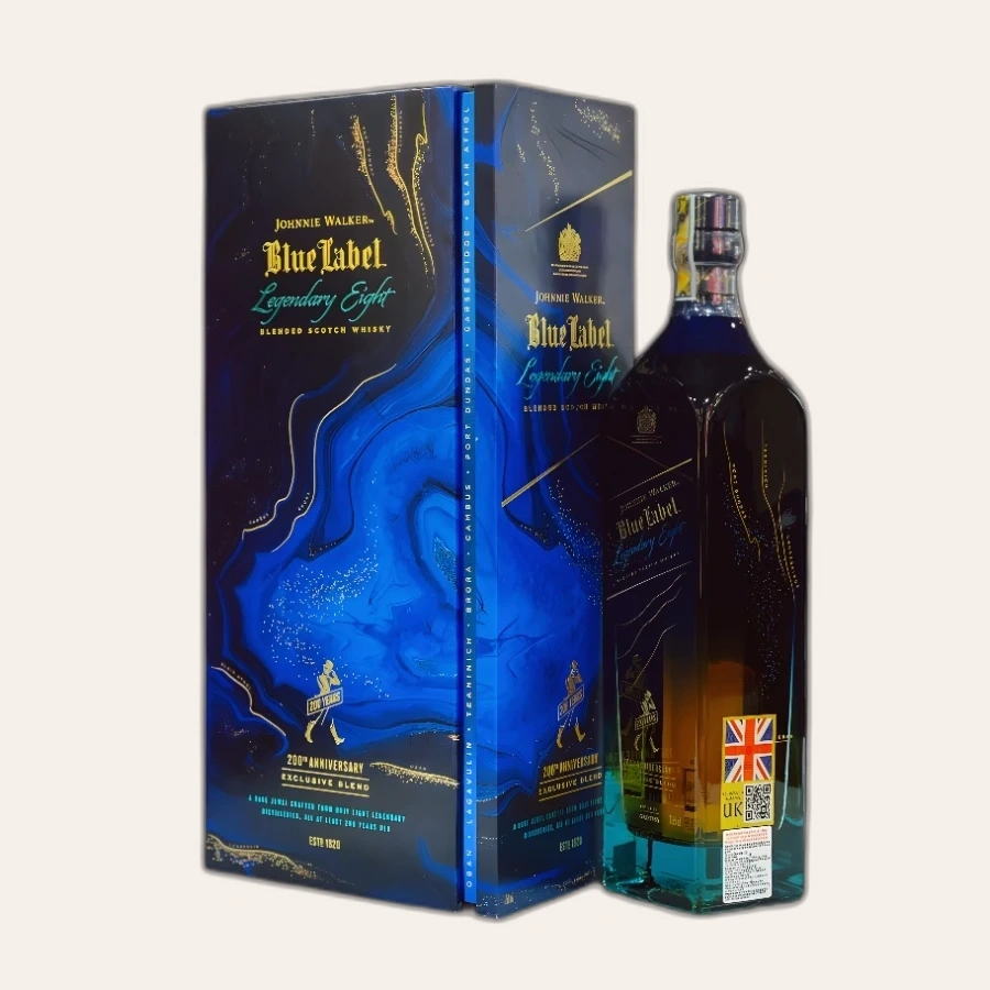 Rượu Whisky Johnnie Walker Blue Label Ghost And Rare Legendary Eight 200th