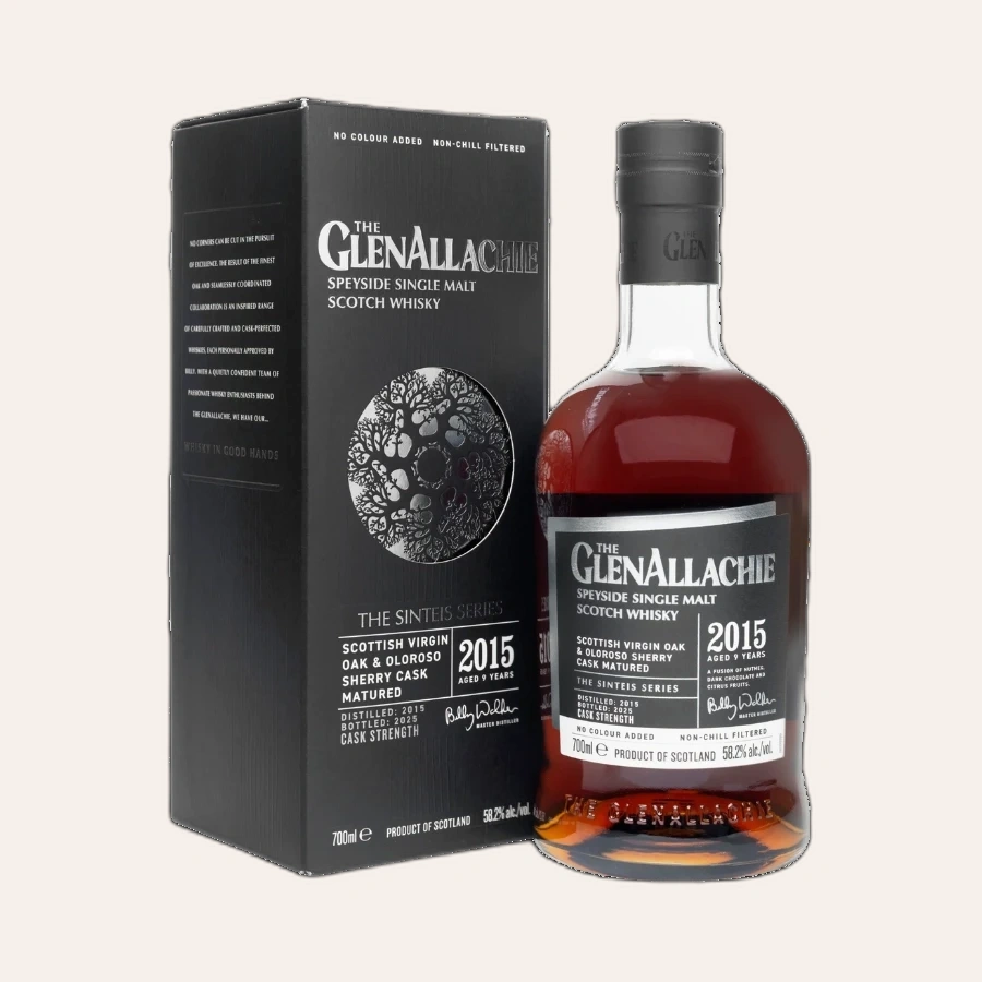 Rượu Whisky GlenAllachie 9 Year Old 2015 The Sinteis Series