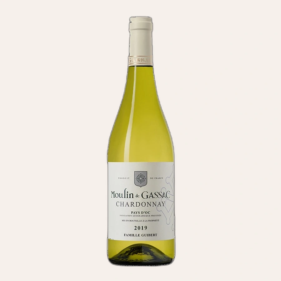 Rượu Vang Trắng Pháp Moulin de Gassac Chardonnay IGP Pays d'Herault