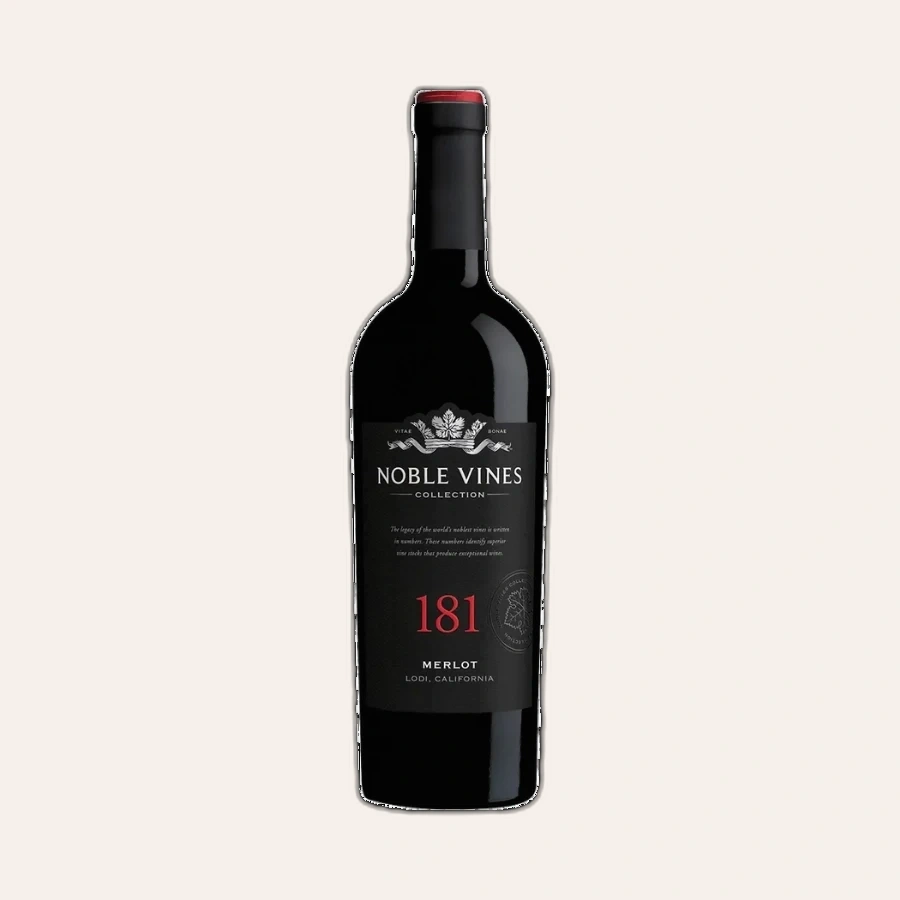 Rượu Vang Đỏ Mỹ Noble Vines 181 Merlot