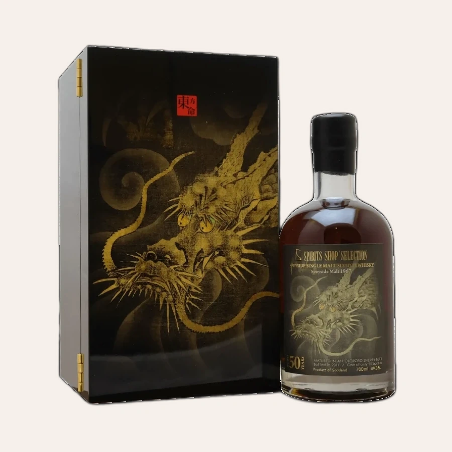 Rượu Whisky Spirits Shop Selection Speysdie Malt 50 Year Old 1967 Bottled 2017 Dragon Collection