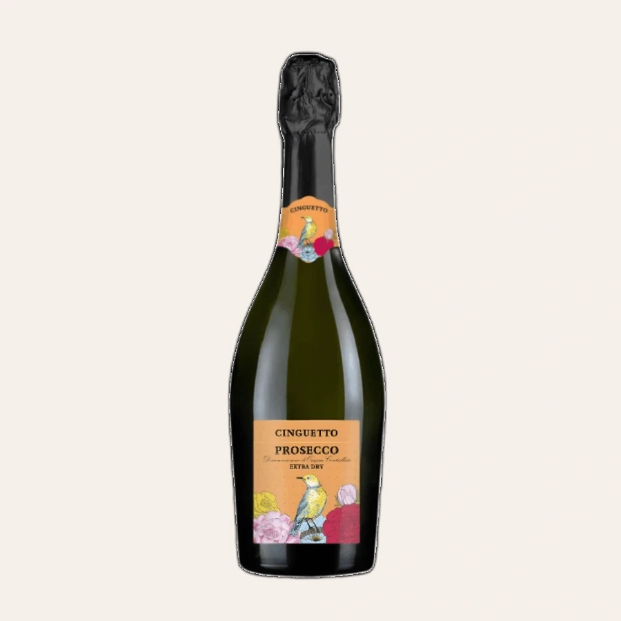 Rượu Sparkling Ý Cinguetto Prosecco