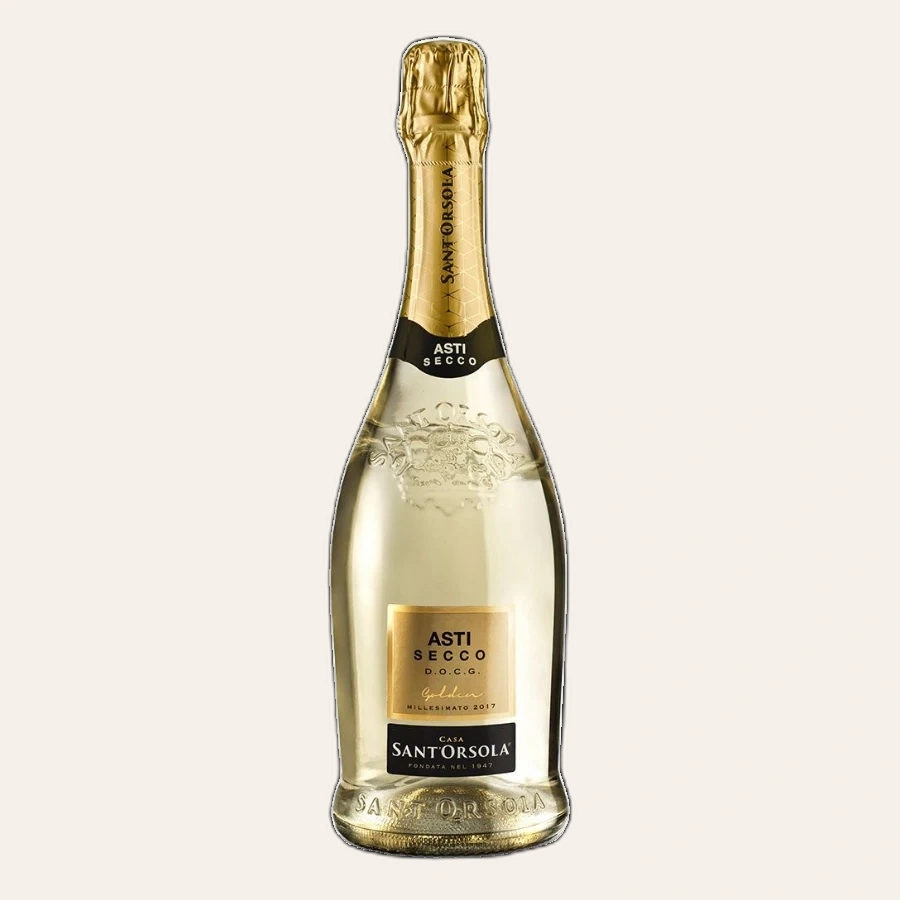 Rượu Sparkling Ý Asti Secco Gold Sant Orsola