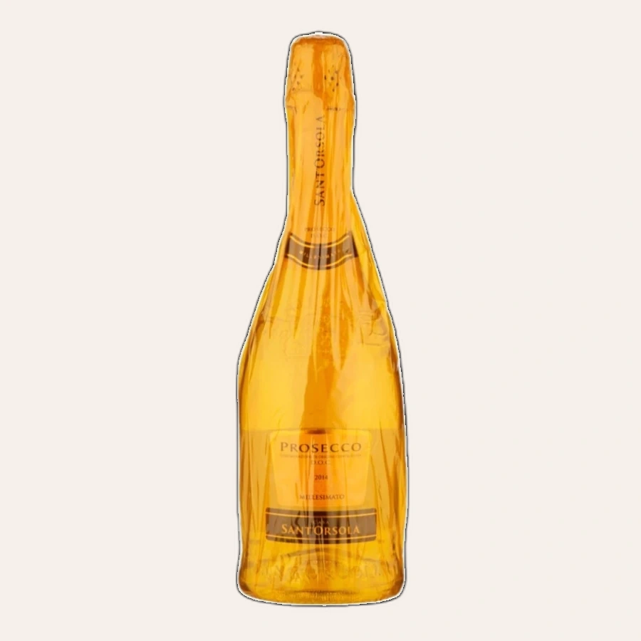Rượu Sparkling Ý Prosecco Millesimato DOC Extra Dry Cellophane