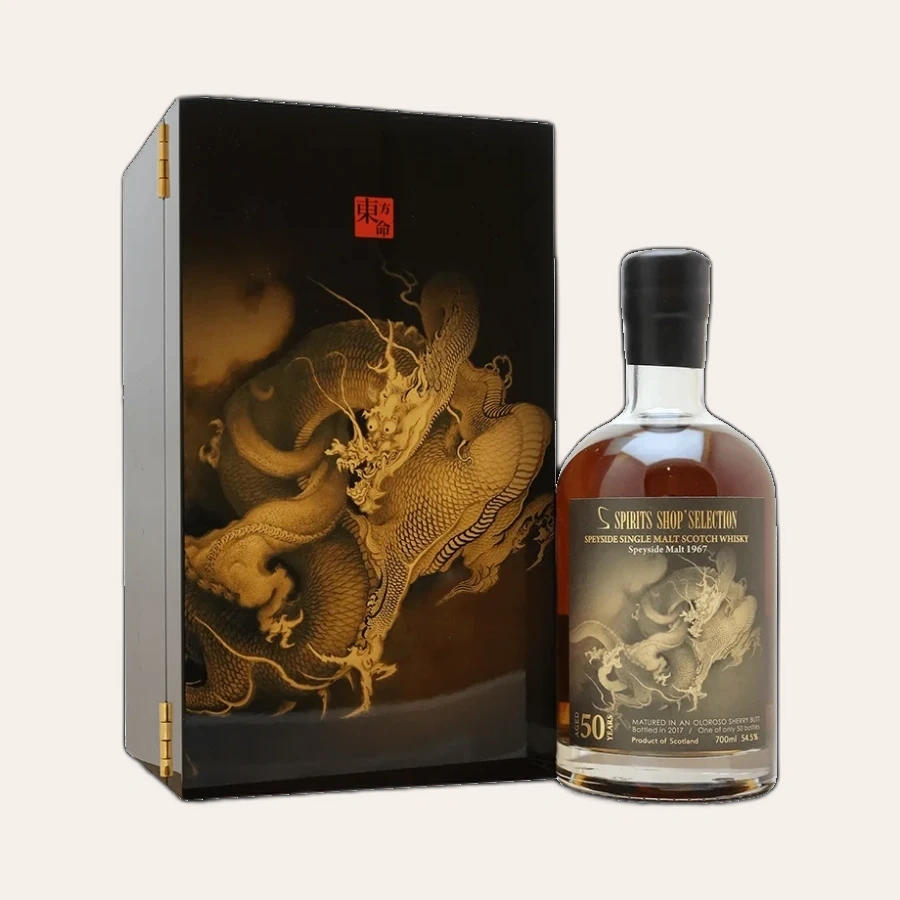 Rượu Whisky Spirits Shop Selection Speysdie Malt 50 Year Old 1967 Bottled 2017 Dragon Collection
