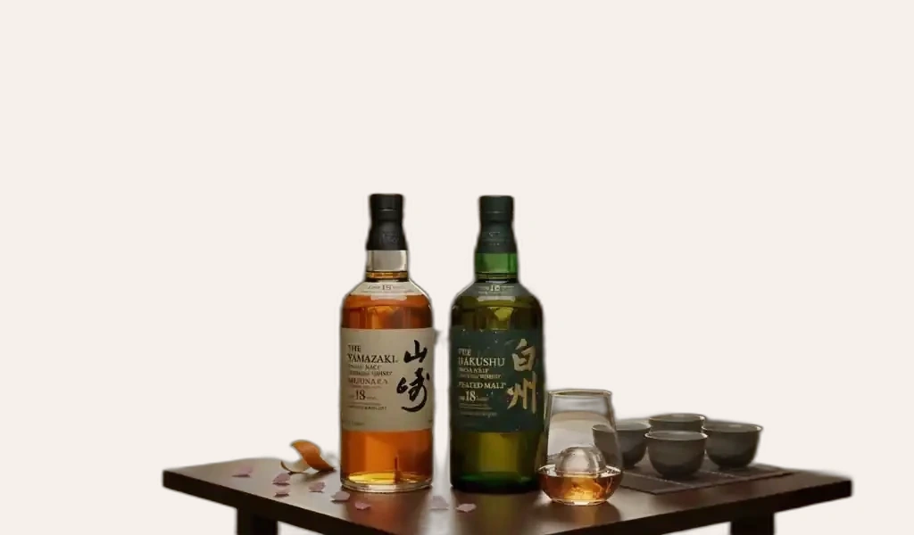 Rượu Whisky Nhật Yamazaki 18 Year Old Mizunara & Hakushu 18 Year Old 