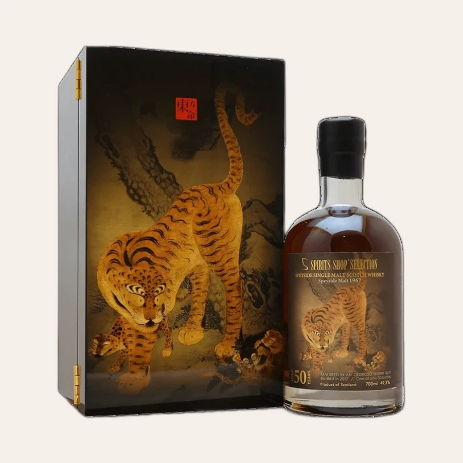 Rượu Whisky Spirits Shop Selection Speysdie Malt 50 Year Old 1967 Bottled 2017 Tiger Collection