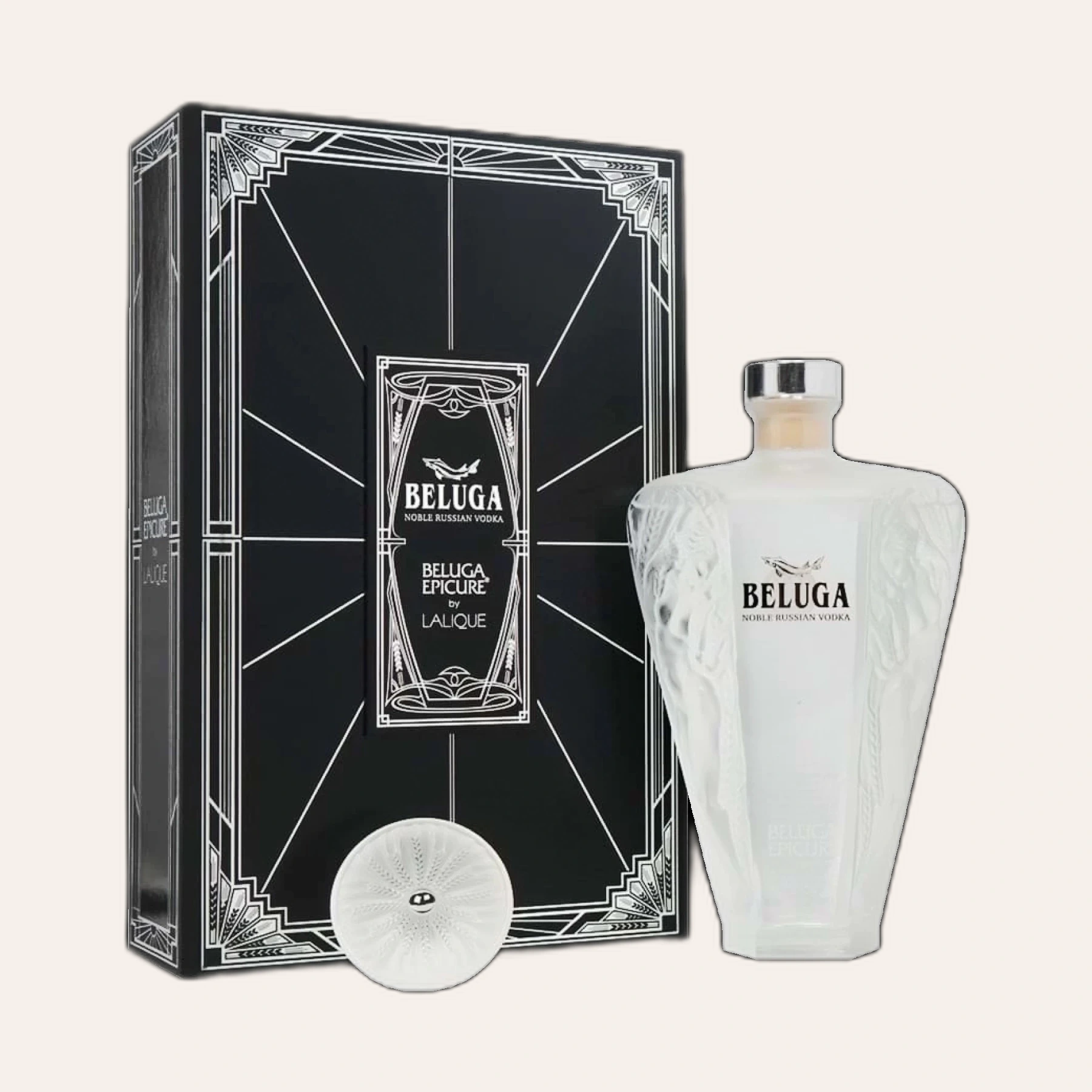 Rượu Vodka Nga Vodka Beluga Epicure Lalique Decanter