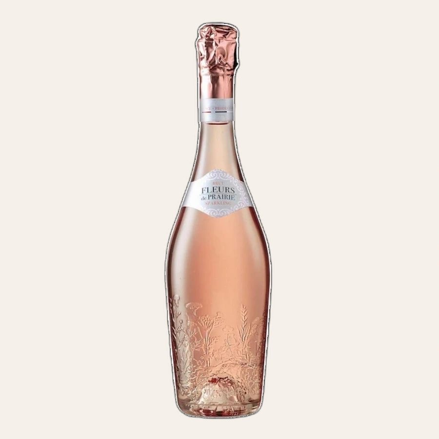 Rượu Sparkling Pháp Fleurs De Prairie Brut Rose