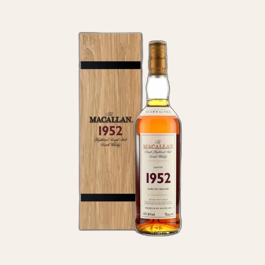 Rượu Whisky The Macallan 50 Year Old Fine & Rare 1952 No. 627