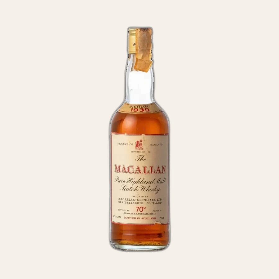 Rượu Whisky Macallan Glenlivet Gordon & MacPhail 70 Proof 1939