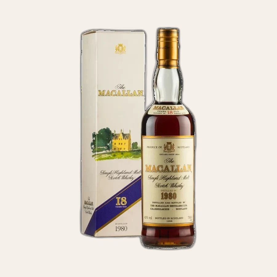 Rượu Whisky Macallan 18 Year Old 1980