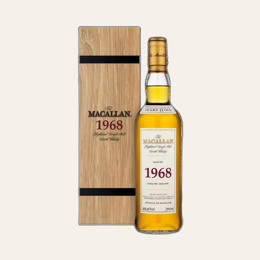 Rượu Whisky Macallan 33 Year Old 1968 Bottled 2002 Fine And Rare