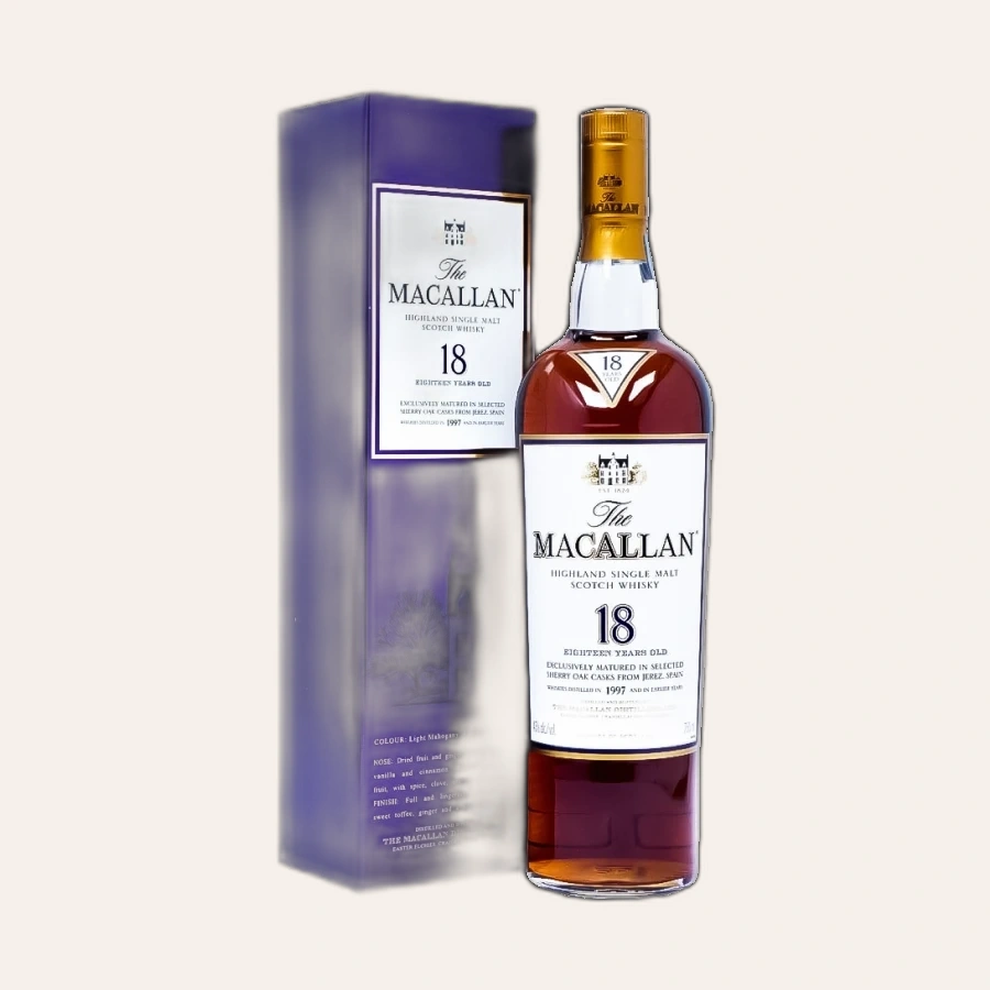 Rượu Whisky Macallan 18 Year Old 1997