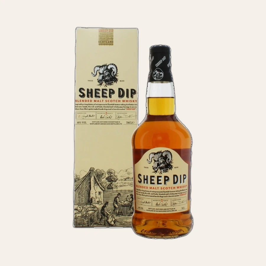 Rượu Whisky Sheep Dip 5 Year Old Blended Malt 1000ml