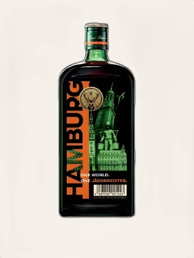 Rượu Liqueur Đức Jagermeister 1000ml Phiên Bản Hamburg