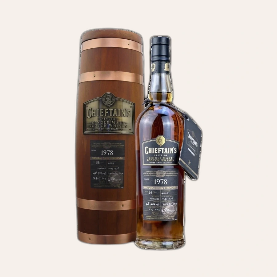 Rượu Whisky Chieftain's 36 Year Old Single Malt Scotch Whisky Vintage 1978