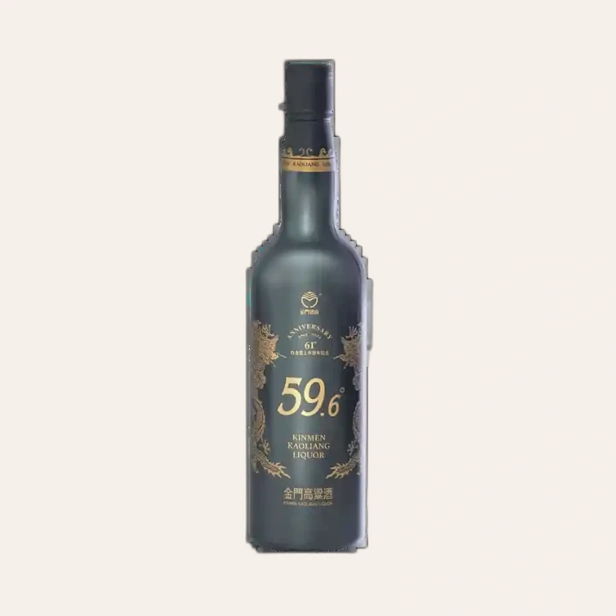 Rượu Cao Lương Kim Môn Bạch Kim Long Bản Kỉ Niệm 61 Năm/ Kinmen Kaoliang Liquor 61st Anniversary/ 金門高粱 白金龍61週年大師百選版