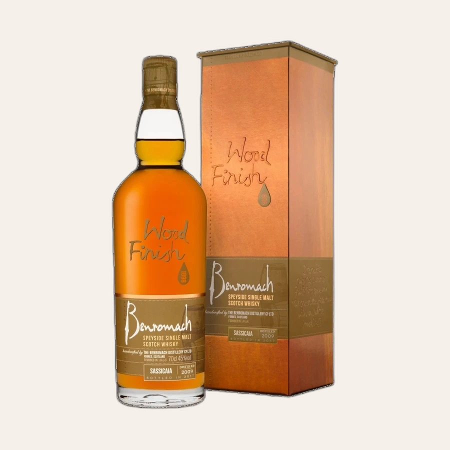 Rượu Whisky Benromach Wood Finish Sassicaia 2009–2017