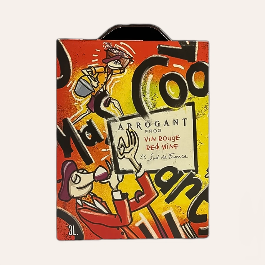 Rượu Vang Bịch Pháp Arrogant Frog Vin Rouge 3000ml