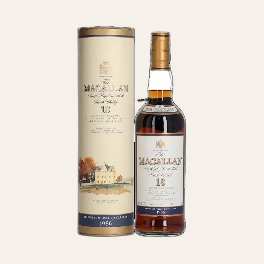 Rượu Whisky Macallan 18 Year Old 1986