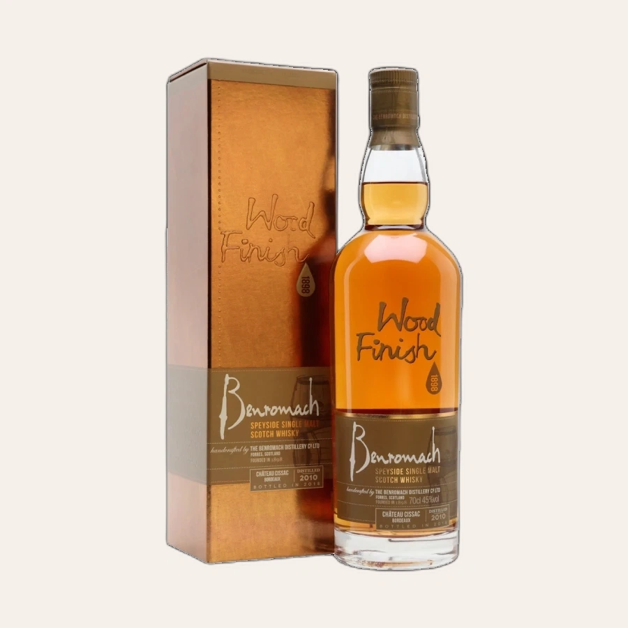 Rượu Whisky Benromach Wood Finish Chateau Cissac 2010-2018